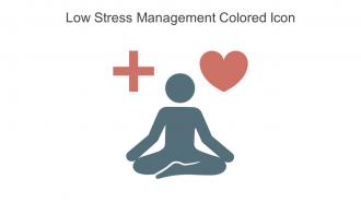 Low Stress Management Colored Icon In Powerpoint Pptx Png And Editable Eps Format