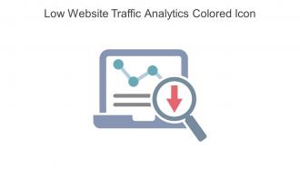 Low Website Traffic Analytics Colored Icon In Powerpoint Pptx Png And Editable Eps Format