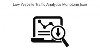 Low Website Traffic Analytics Monotone Icon In Powerpoint Pptx Png And Editable Eps Format
