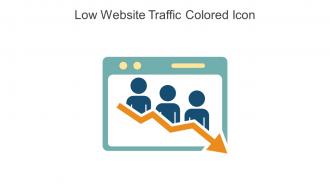 Low Website Traffic Colored Icon In Powerpoint Pptx Png And Editable Eps Format