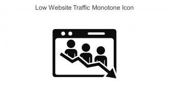 Low Website Traffic Monotone Icon In Powerpoint Pptx Png And Editable Eps Format