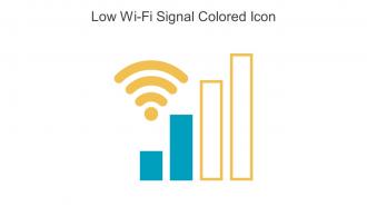 Low Wi Fi Signal Colored Icon In Powerpoint Pptx Png And Editable Eps Format