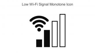 Low Wi Fi Signal Monotone Icon In Powerpoint Pptx Png And Editable Eps Format