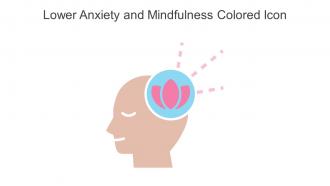Lower Anxiety And Mindfulness Colored Icon In Powerpoint Pptx Png And Editable Eps Format