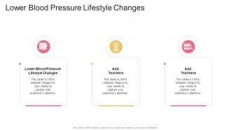 Lower Blood Pressure Lifestyle Changes In Powerpoint And Google Slides Cpb