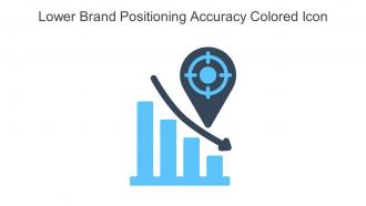 Lower Brand Positioning Accuracy Colored Icon In Powerpoint Pptx Png And Editable Eps Format