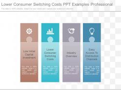 Lower consumer switching costs ppt examples professional