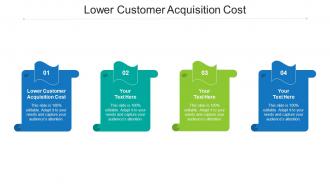 Lower customer acquisition cost ppt powerpoint presentation show picture cpb