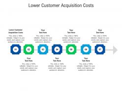 Lower customer acquisition costs ppt powerpoint presentation pictures gridlines cpb