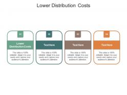 Lower distribution costs ppt powerpoint presentation layouts skills cpb