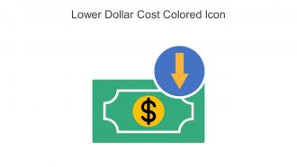 Lower Dollar Cost Colored Icon In Powerpoint Pptx Png And Editable Eps Format