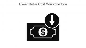 Lower Dollar Cost Monotone Icon In Powerpoint Pptx Png And Editable Eps Format