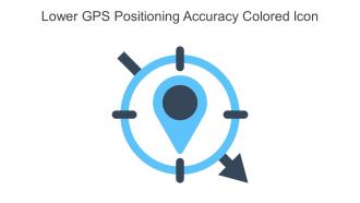Lower GPS Positioning Accuracy Colored Icon In Powerpoint Pptx Png And Editable Eps Format