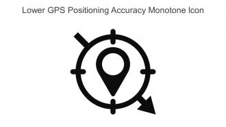 Lower GPS Positioning Accuracy Monotone Icon In Powerpoint Pptx Png And Editable Eps Format