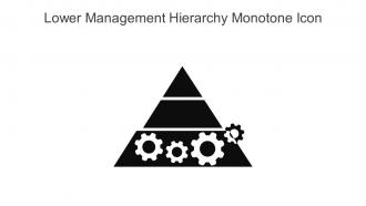 Lower Management Hierarchy Monotone Icon In Powerpoint Pptx Png And Editable Eps Format
