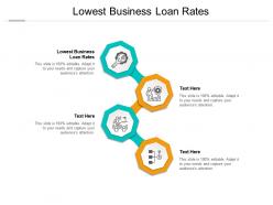Lowest business loan rates ppt powerpoint summary graphics example cpb