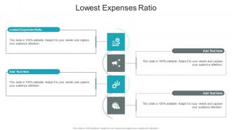 Lowest Expenses Ratio In Powerpoint And Google Slides Cpb