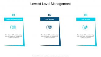 Lowest Level Management In Powerpoint And Google Slides Cpb