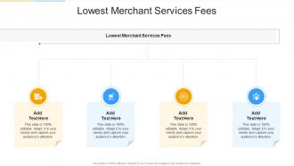 Lowest Merchant Services Fees In Powerpoint And Google Slides Cpb