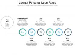 Lowest personal loan rates ppt powerpoint presentation gallery examples cpb