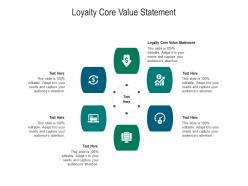 Loyalty core value statement ppt powerpoint presentation model graphics pictures cpb