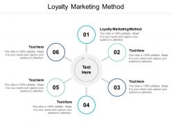 Loyalty marketing method ppt powerpoint presentation gallery maker cpb