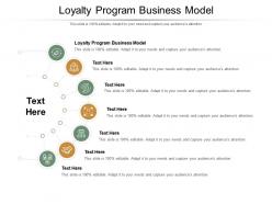 Loyalty program business model ppt powerpoint presentation icon master slide cpb