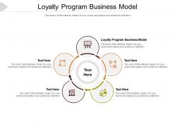 Loyalty program business model ppt powerpoint presentation show cpb