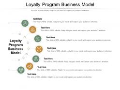 Loyalty program business model ppt powerpoint presentation summary shapes cpb