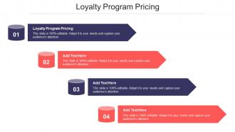 Loyalty Program Pricing Ppt Powerpoint Presentation Show Deck Cpb