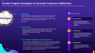 Loyalty Program Strategies To Increase Customer Satisfaction Digital Consumer Touchpoint Strategy