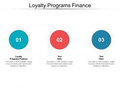 Loyalty programs finance ppt powerpoint presentation outline designs cpb