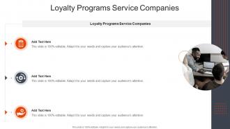 Loyalty Programs Service Companies In Powerpoint And Google Slides Cpb