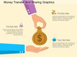 Lp Money Transfer And Sharing Graphics Flat Powerpoint Design