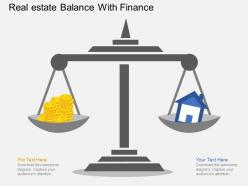 Lp real estate balance with finance flat powerpoint design