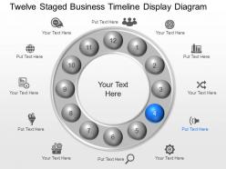 Lq twelve staged business timeline display diagram powerpoint template