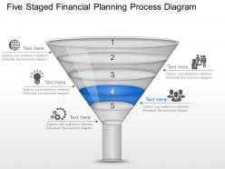 Lr five staged financial planning process diagram powerpoint template slide