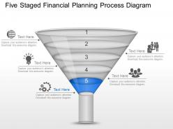 Lr five staged financial planning process diagram powerpoint template slide