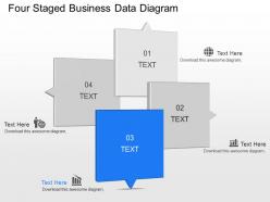 Lr four staged business data diagram powerpoint template