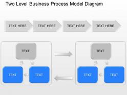 Lr two level business process model diagram powerpoint template