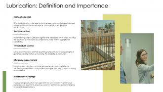 Lubrication Definition And Importance Tribology PPT Sample ST AI SS