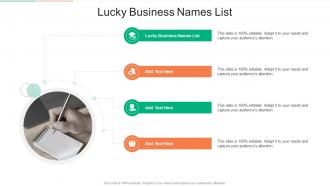 Lucky Business Names List In Powerpoint And Google Slides Cpb