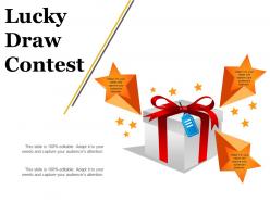 Lucky draw contest example ppt presentation