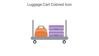 Luggage Cart Colored Icon In Powerpoint Pptx Png And Editable Eps Format