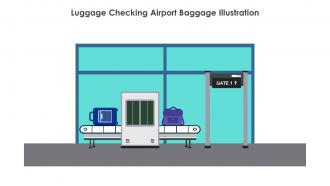 Luggage Checking Airport Baggage Illustration