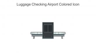 Luggage Checking Airport Colored Icon In Powerpoint Pptx Png And Editable Eps Format