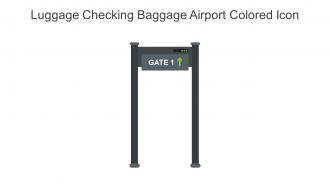 Luggage Checking Baggage Airport Colored Icon In Powerpoint Pptx Png And Editable Eps Format