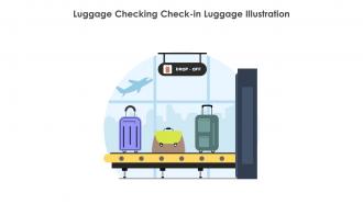 Luggage Checking Check In Luggage Illustration