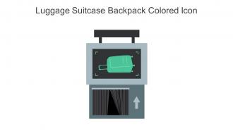 Luggage Suitcase Backpack Colored Icon In Powerpoint Pptx Png And Editable Eps Format