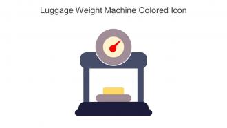 Luggage Weight Machine Colored Icon in powerpoint pptx png and editable eps format